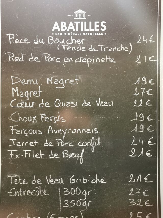 Carte du Marche