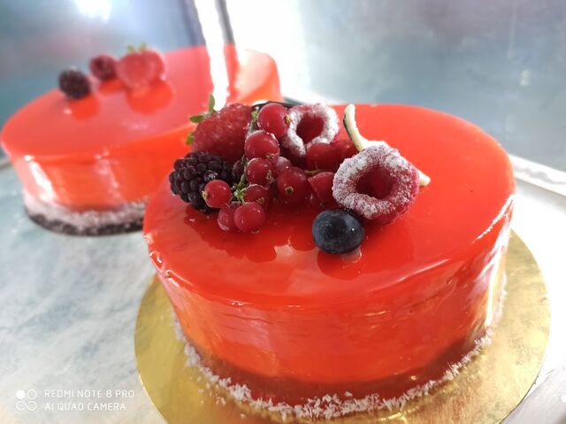 Opéra framboise
100% fait maison 