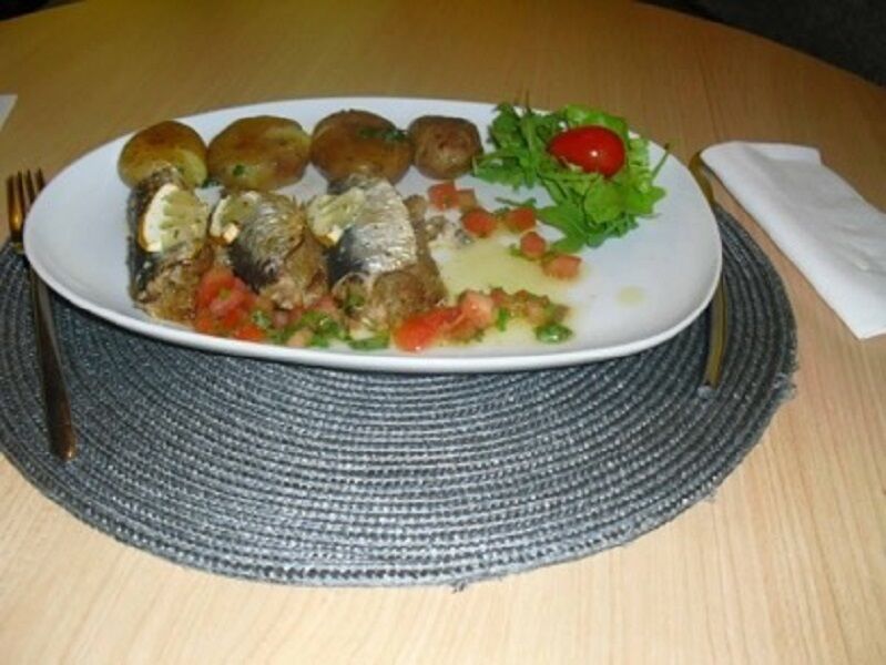 Sardinhas recheadas com Broa!