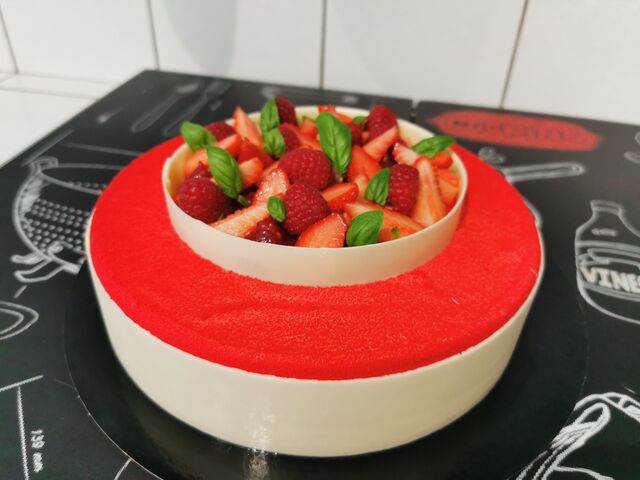 Fraises, basilic & huile d'olive