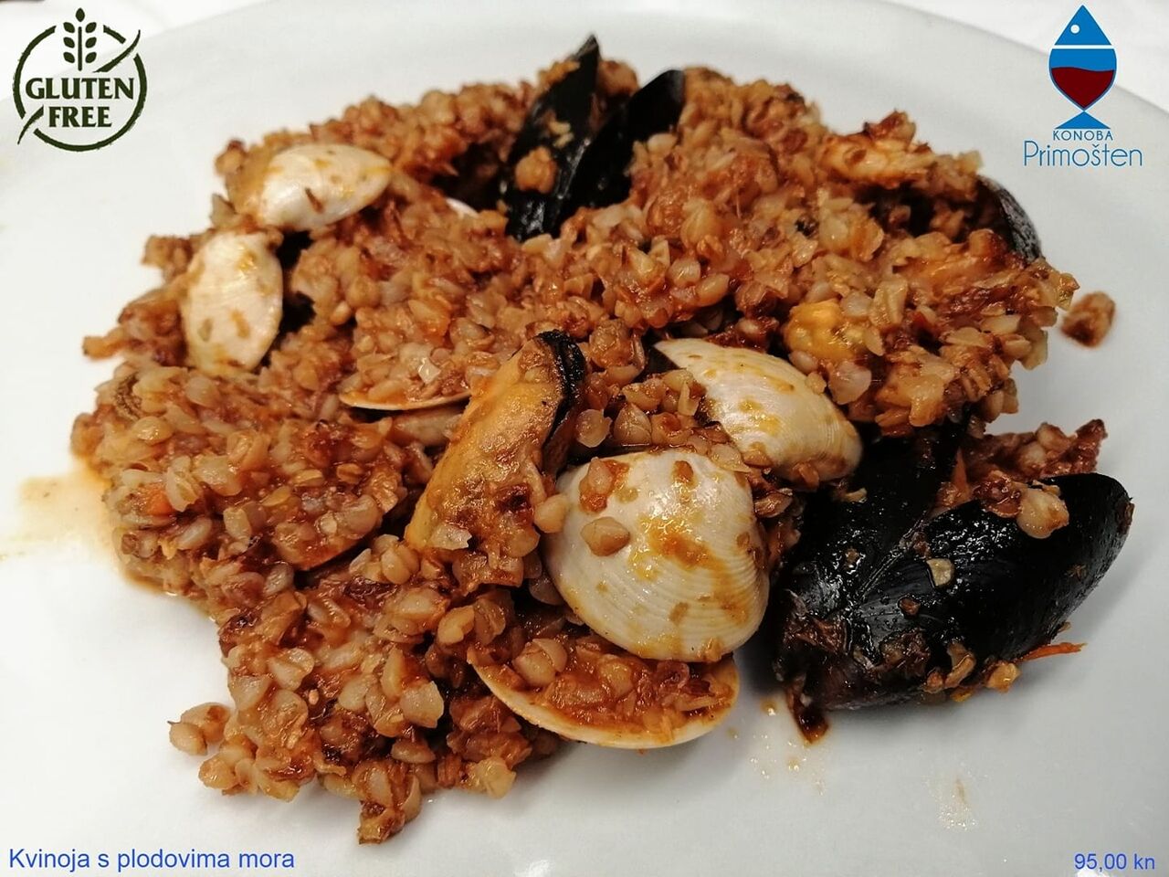 Kvinoja s plodovima mora