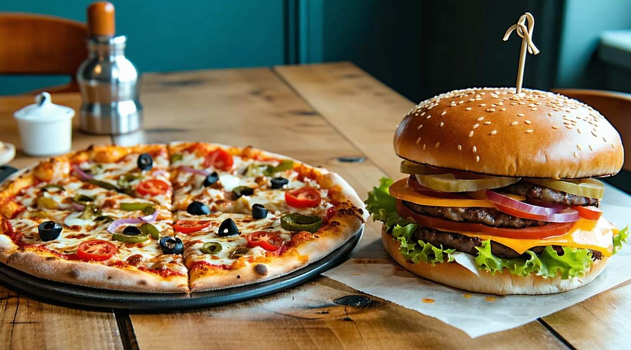Pizza en una base fina en donde puedes degustar la intensidad de queso y sus ingredientes. 