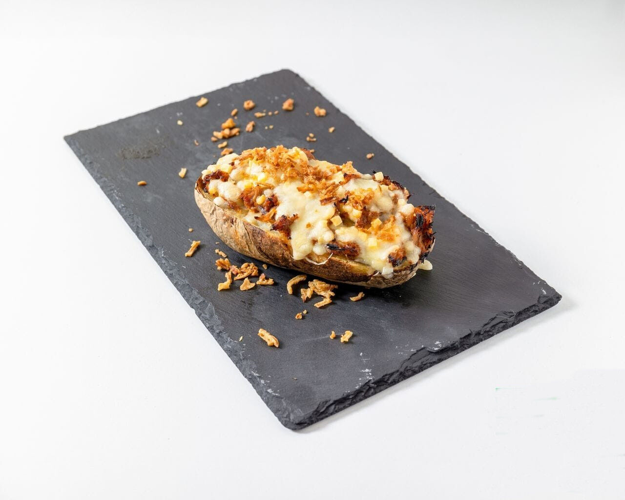 Patatas asadas cremosas rellenas