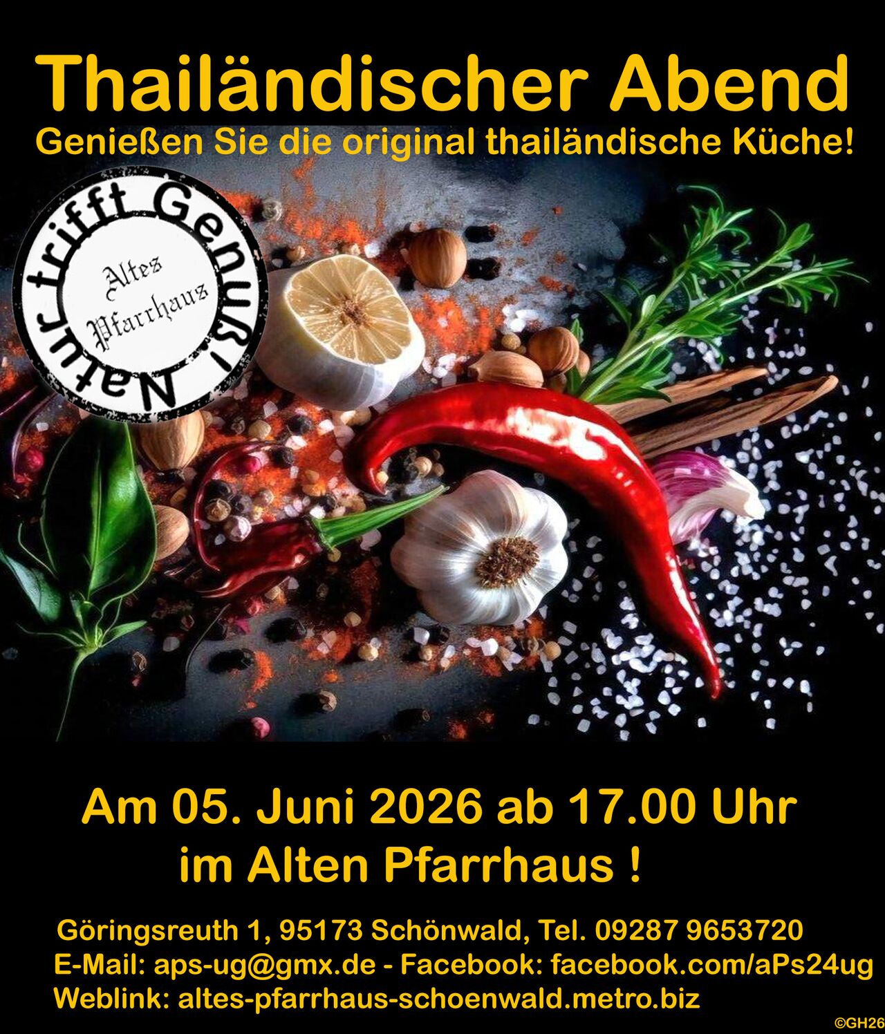 Thailändischer Abend am 05.Juni ab 17.00 Uhr !