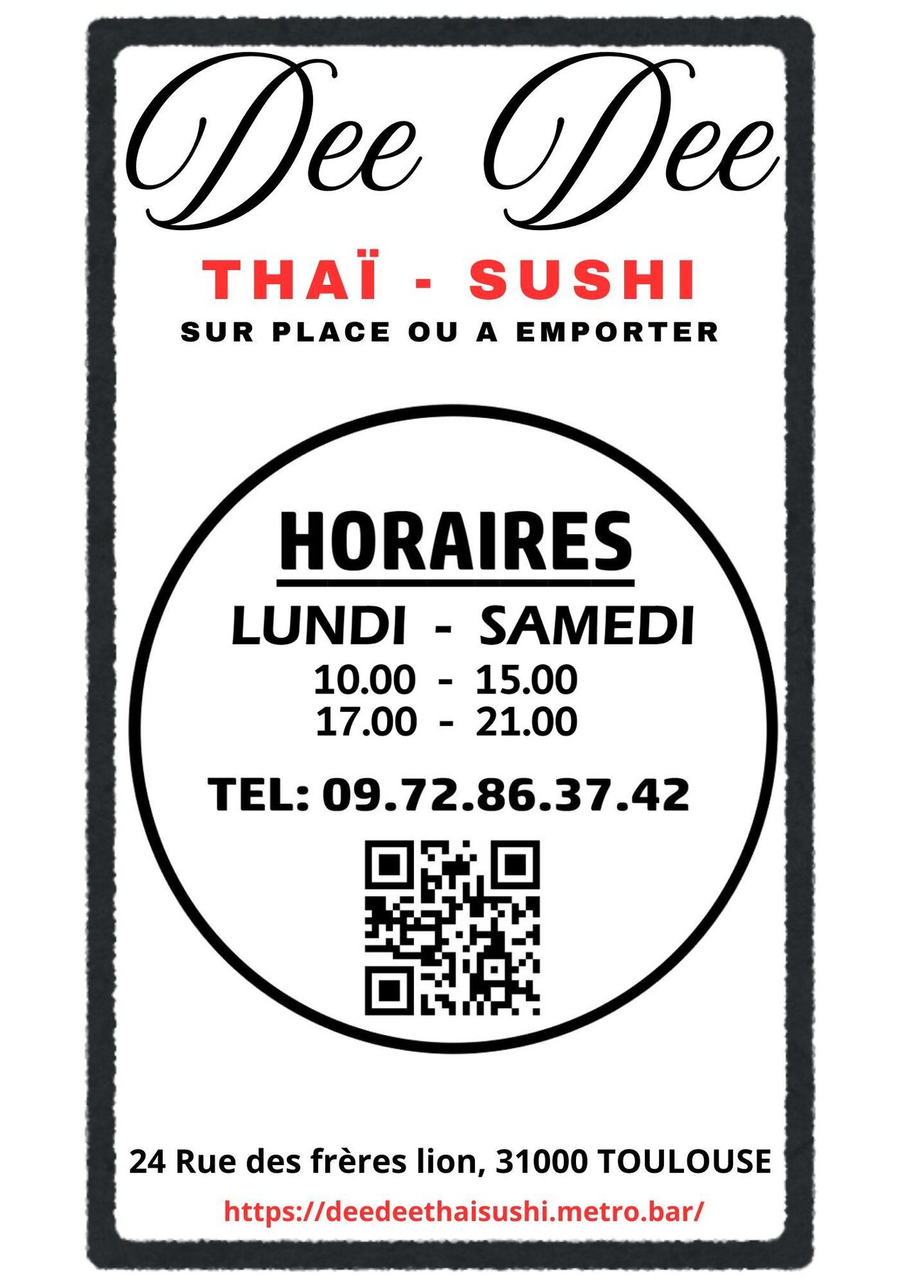 CHANGEMENT D'HORRAIRES