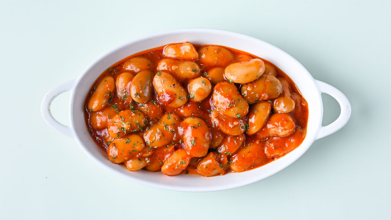 Riesen Bohnen in Tomaten Sauce