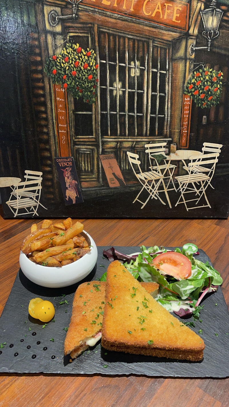 Croque in carrozza façon chaumière 