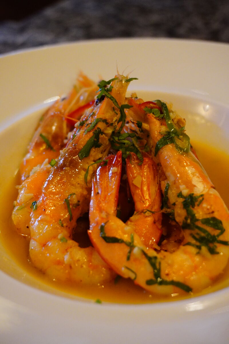 Camarão Salteado, Malagueta, Alho