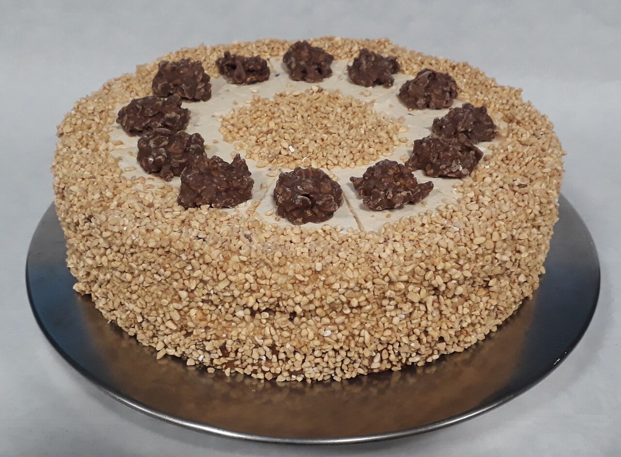 Mandel-Karamell-Sahne-Torte