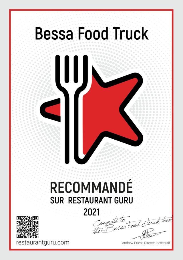 Badge de recommendation par Restarant Guru