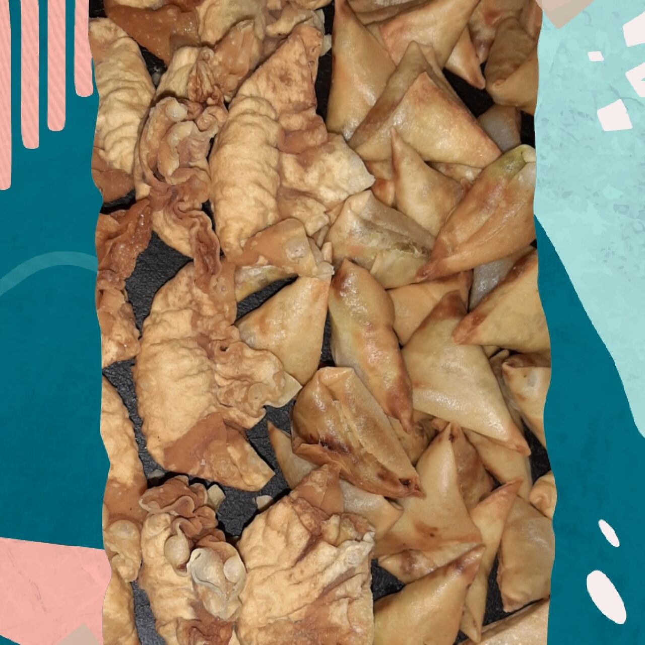 Ravioli aux porc et samoussa au bœuf