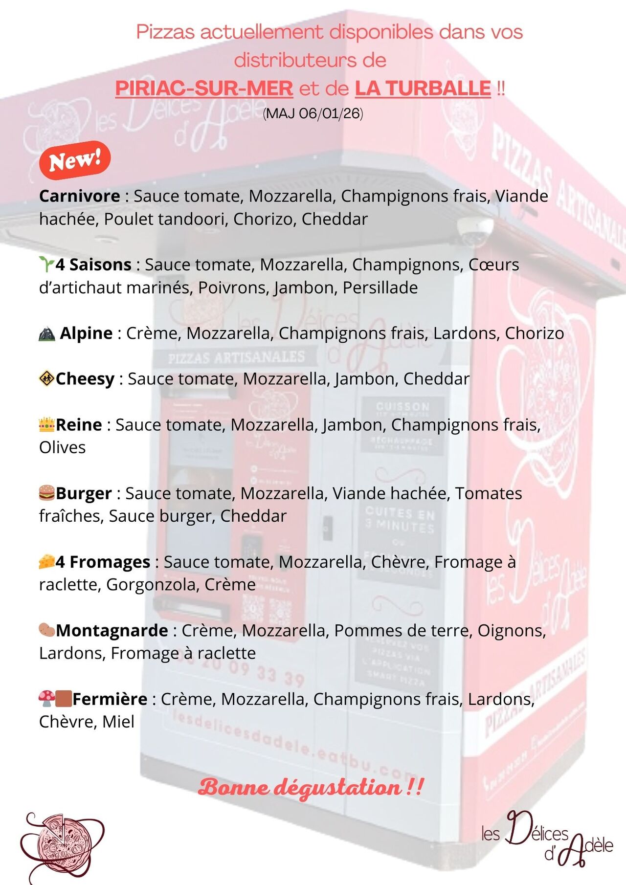 Des pizzas 24h/24, 7 jours/7