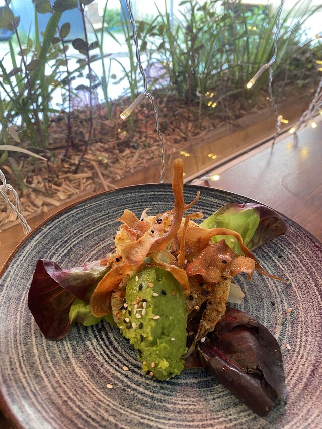 steak de choux fleur de petits poids