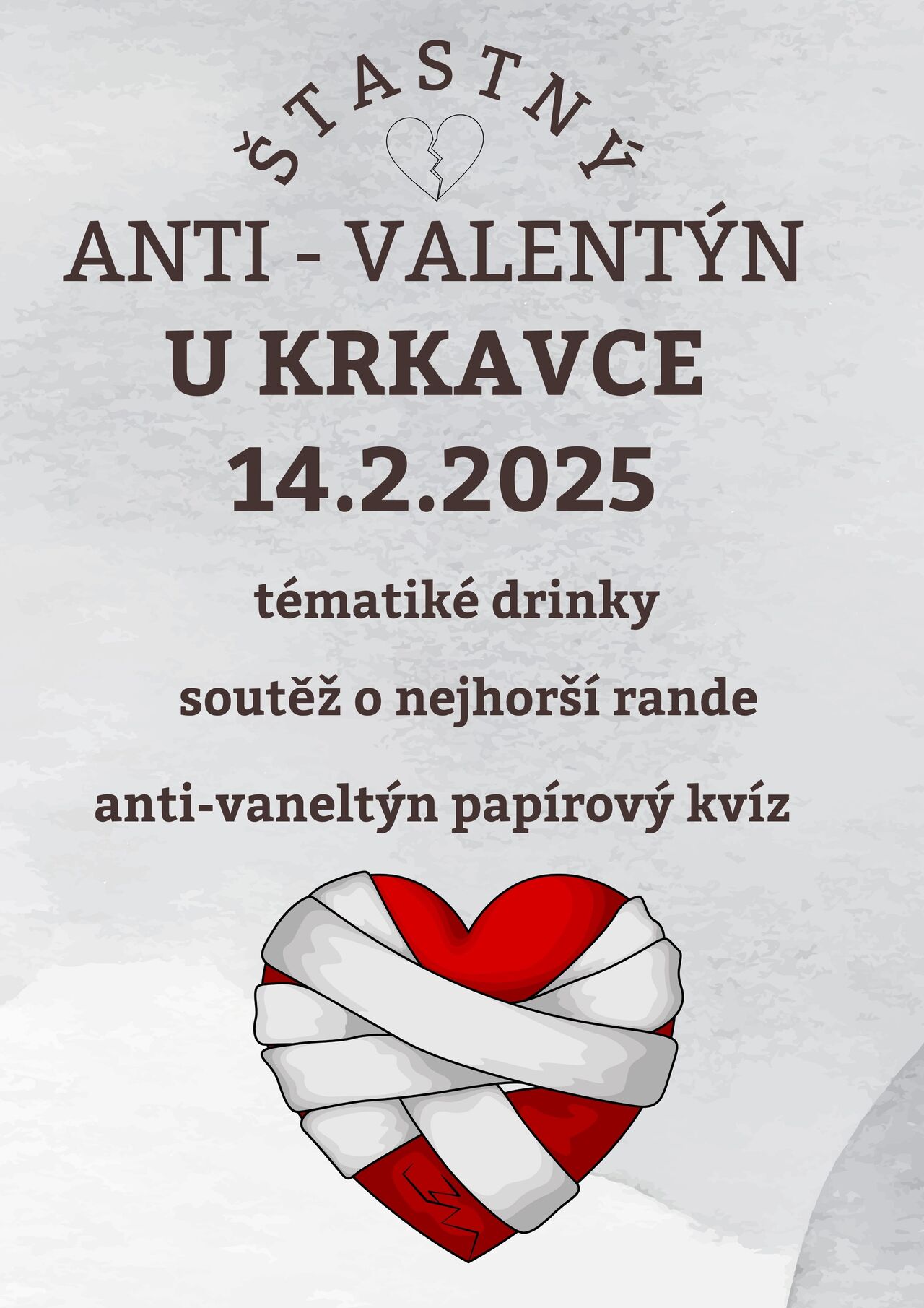 AKCE 25 🆗 14.2.25 Antivalentýn párty U Krkavce
