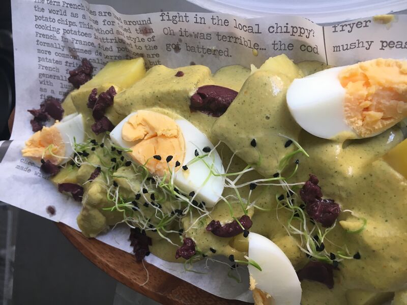 Patata a la ocopa- menú