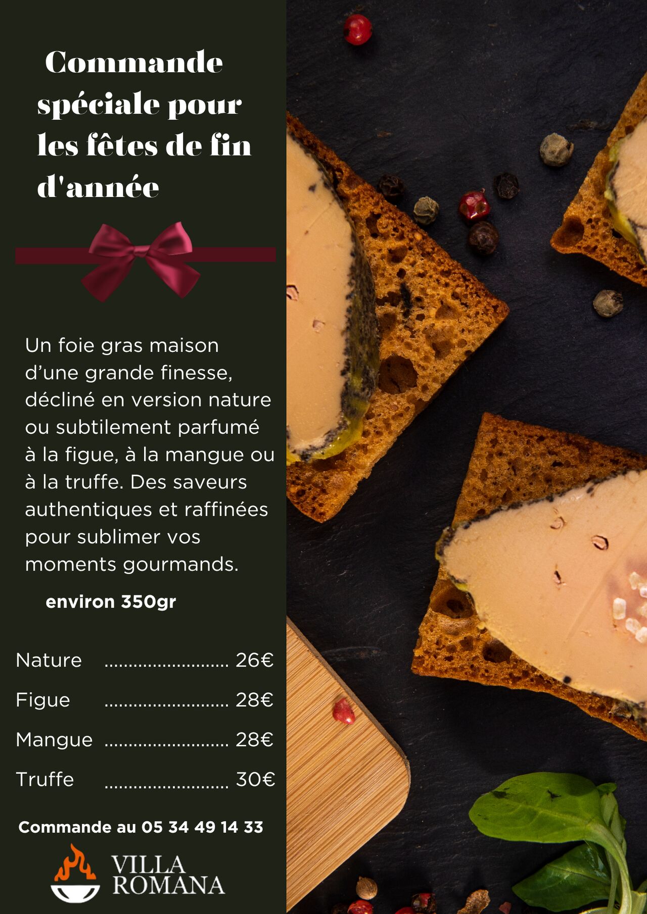 COMMANDE SPÉCIALE FETES