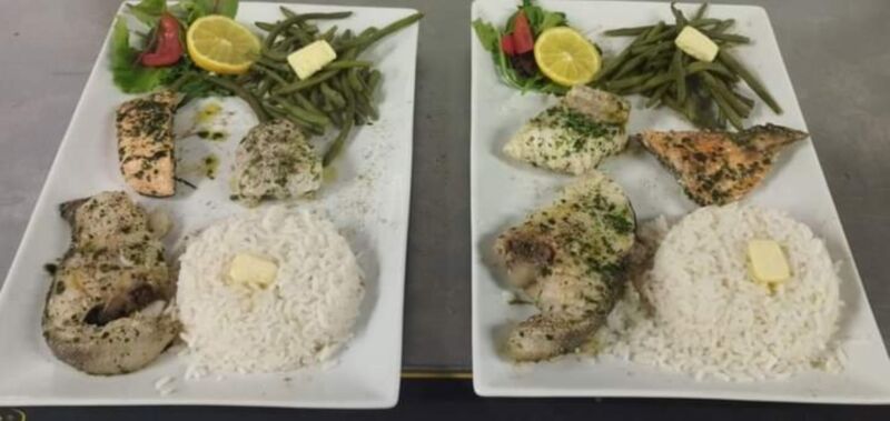 Pariade de poisson persillée