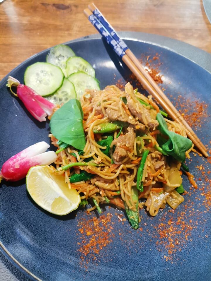 PAD SEWU, nouilles sautées typique thaïlandaise.