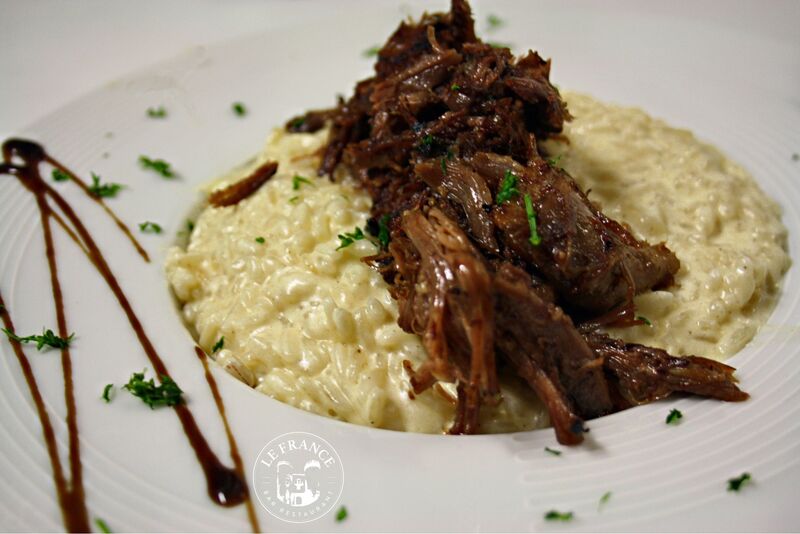 Risotto Comté et confit de canard