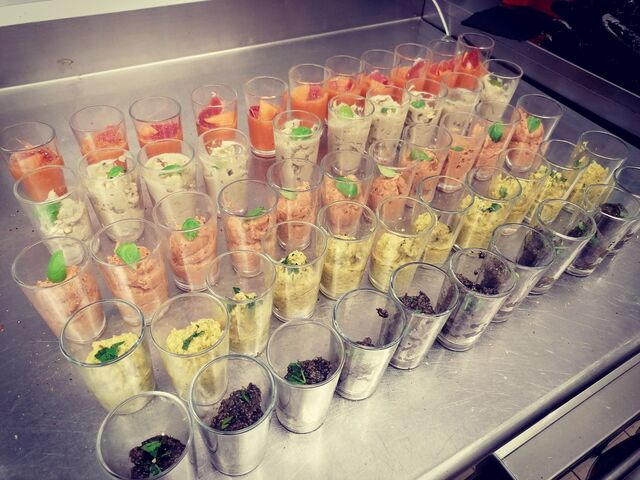 assortiment de verrines