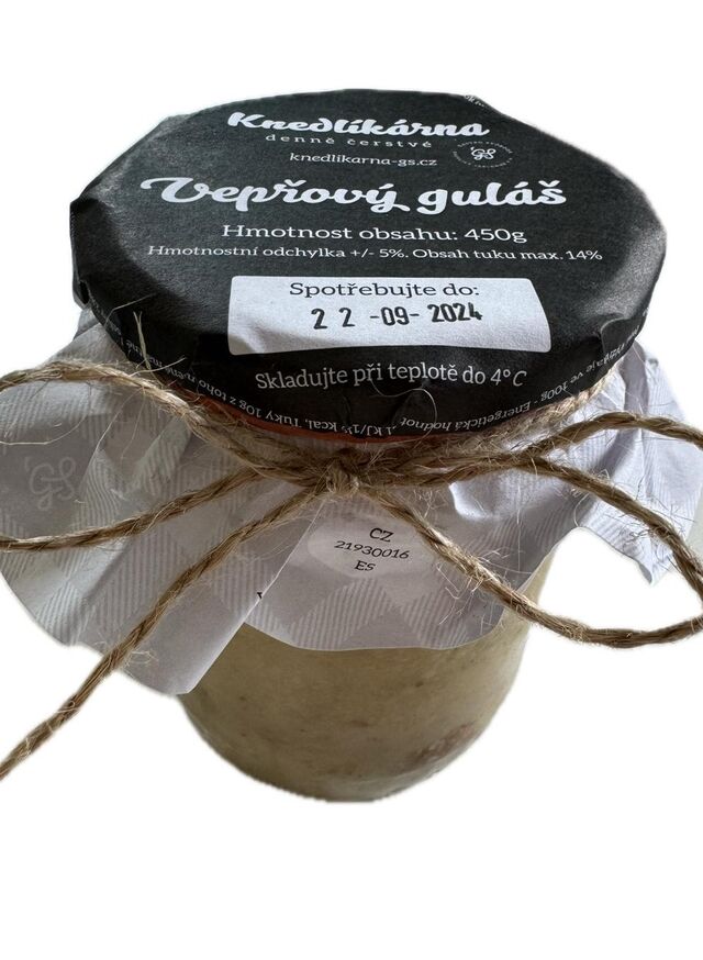 Vepřový guláš / 450g / 145,-Kč