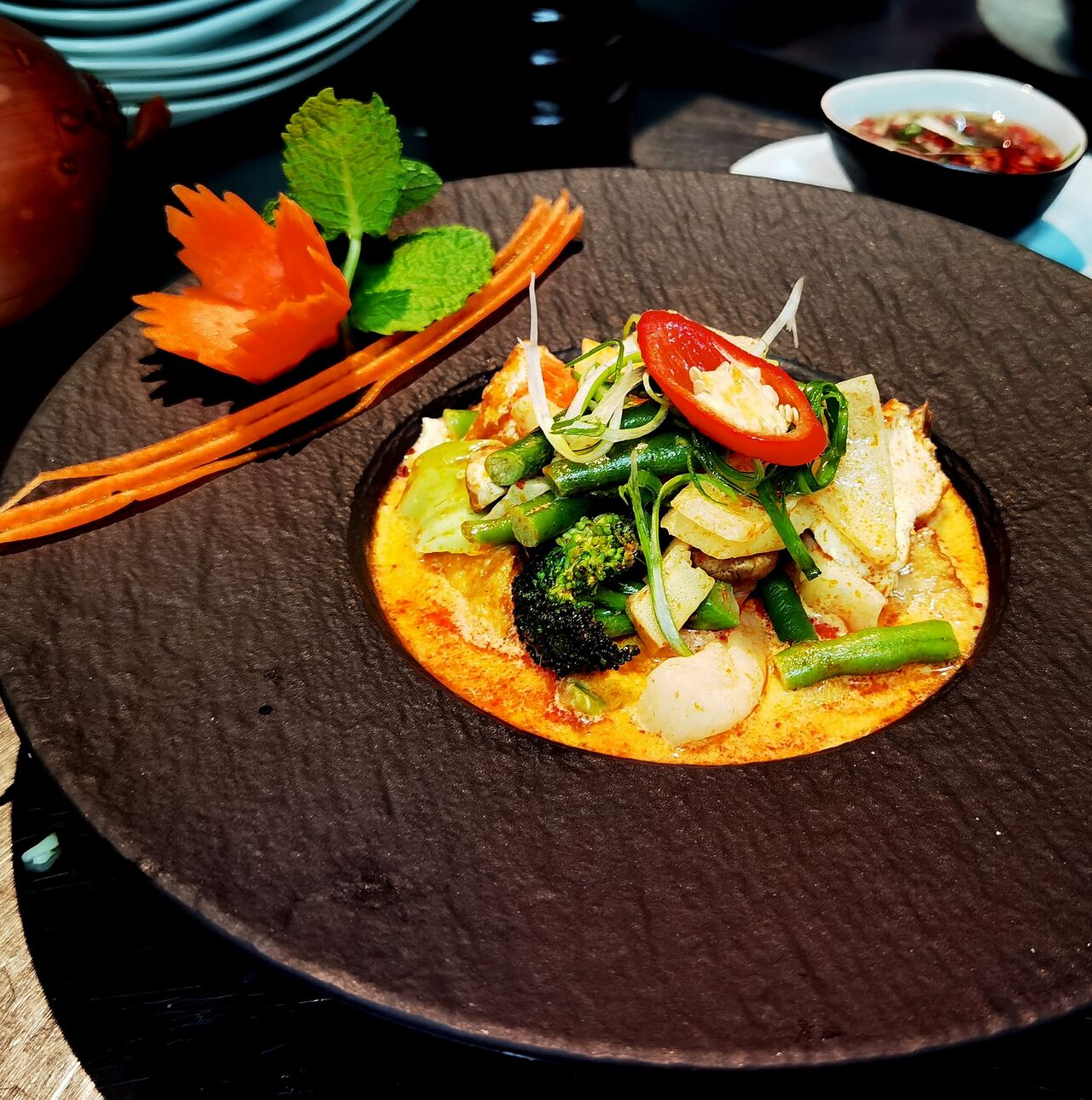 Thai-Curry rot mit Tofu 