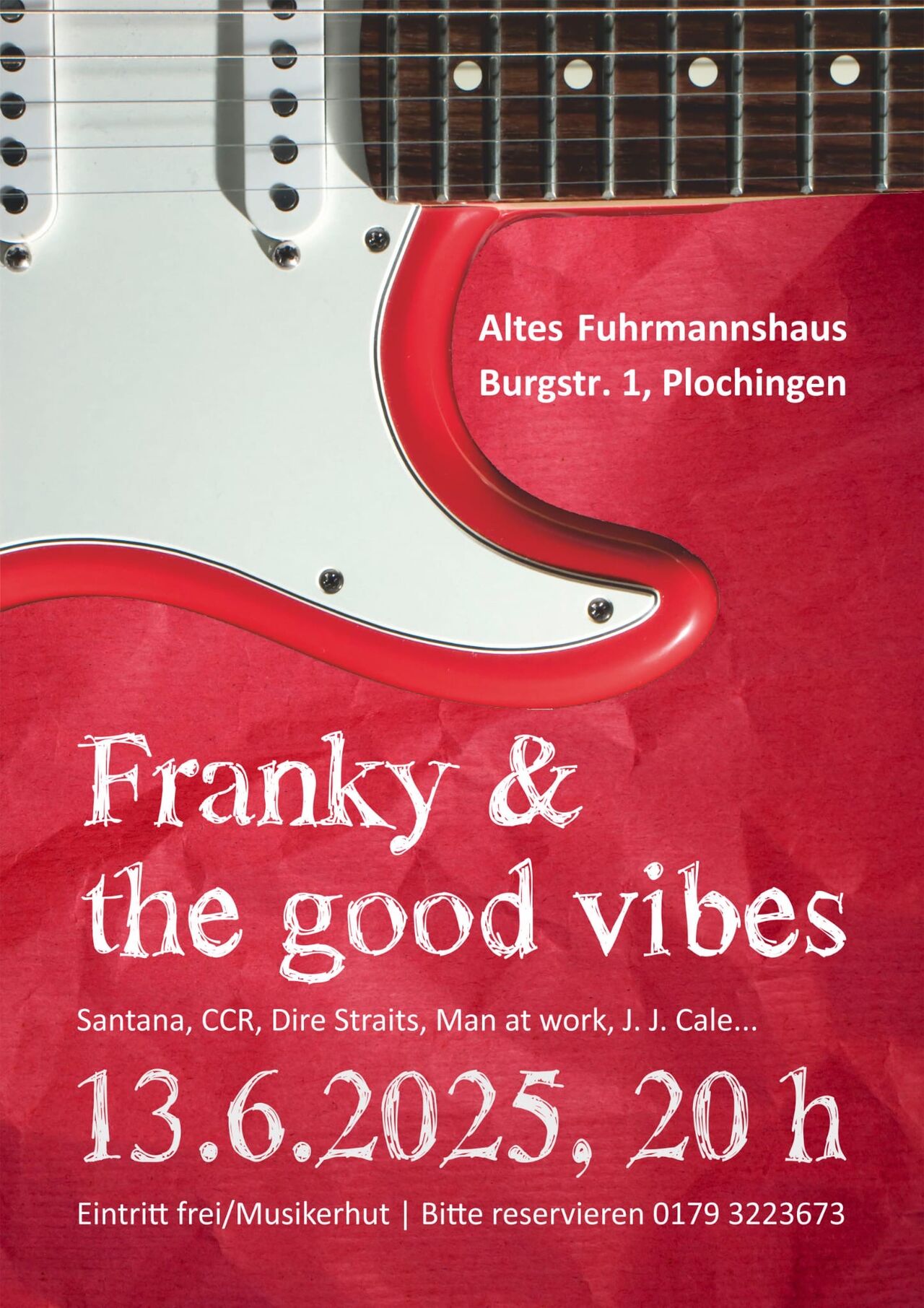 "Franky and the good vibes" am 13.06.25, Freitag