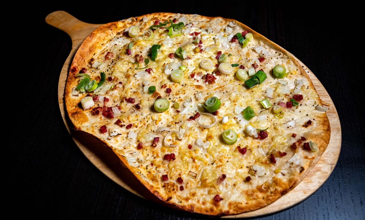 Elsässer Art Flammkuchen