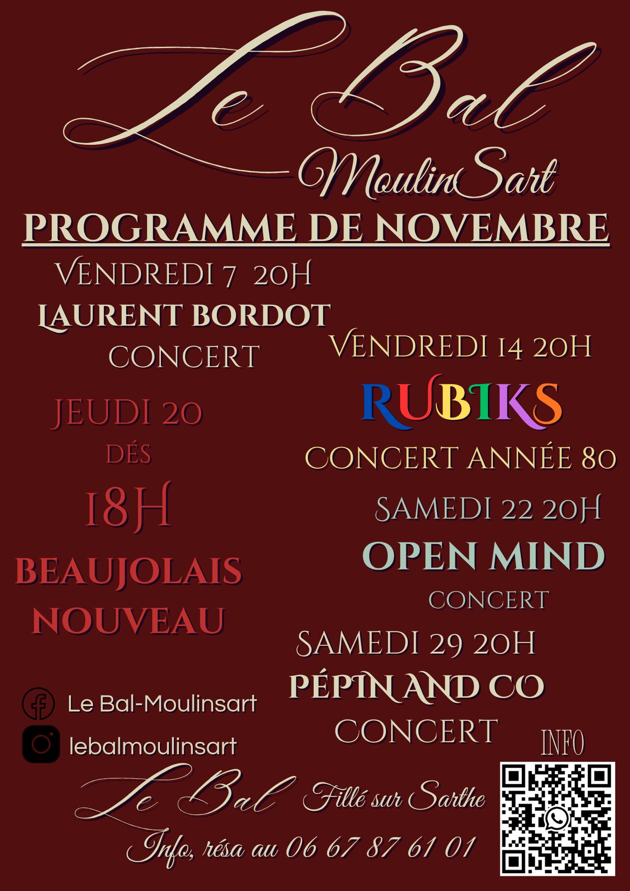 Programme de novembre