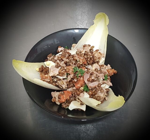 Salade lentilles et ses endives