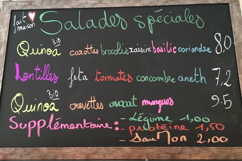 Nos salades Bio, fraîches & maison... 