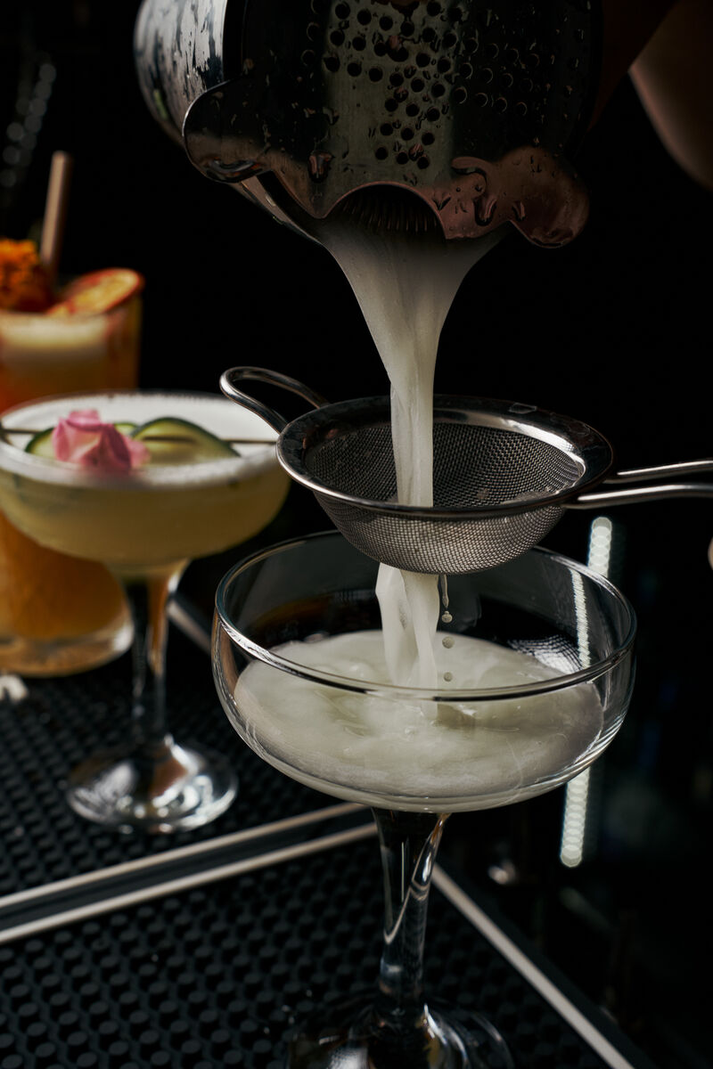 Cocktail in progress