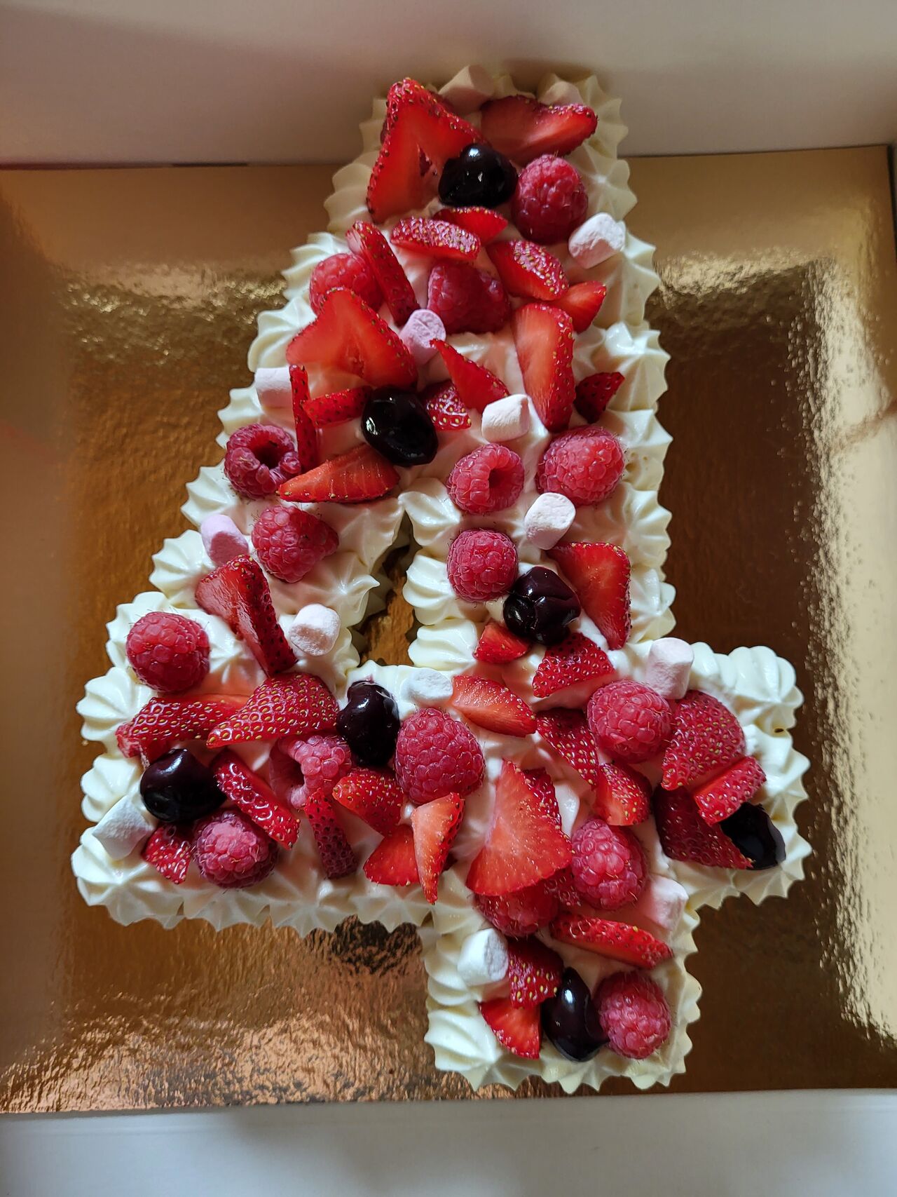 chocolat blanc/fruits rouges