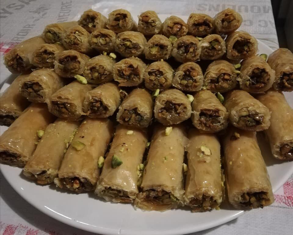 Baklawa aux pistaches (fait maison) 