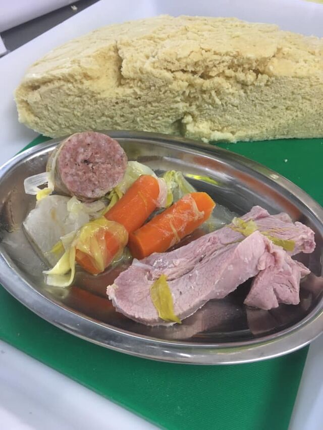 Mique petit salé andouille de viande