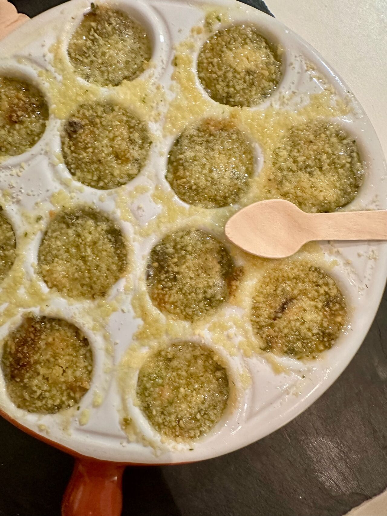 Moules gratinées sauce aïoli 