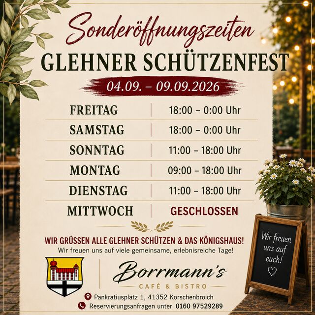 Schützenfest Öffnungszeiten