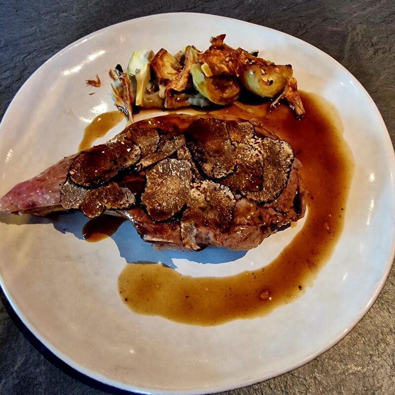 -Côte de veau, artichauts et truffe