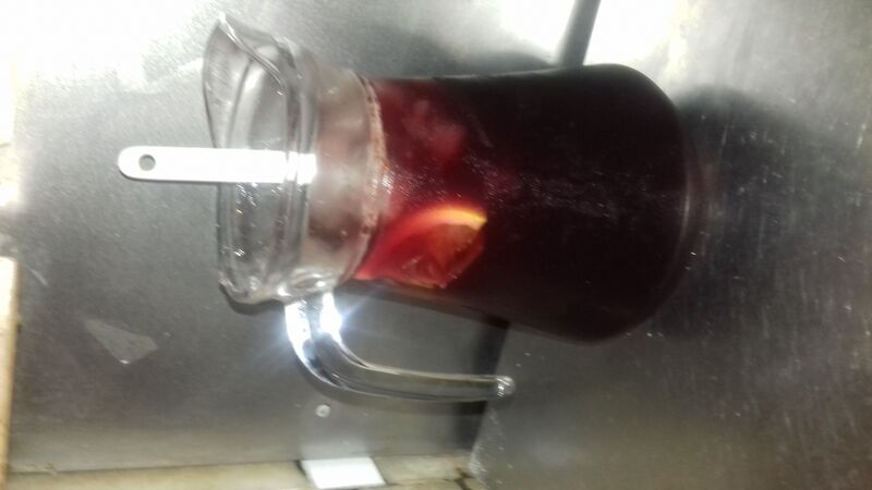 A nossa sangria caseira preparada ao momento... 