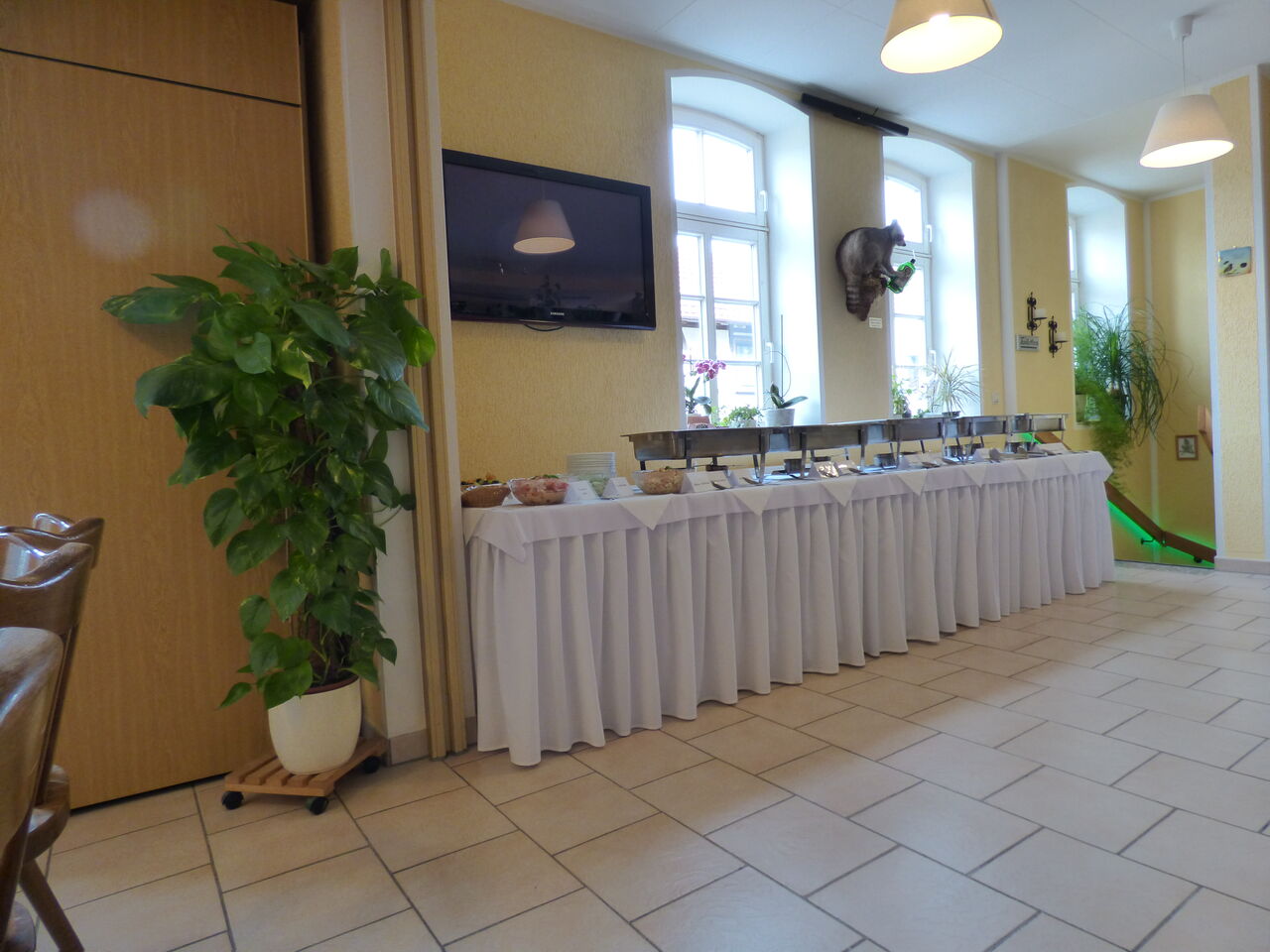 Buffet für Feierlichkeiten in der Gaststätte