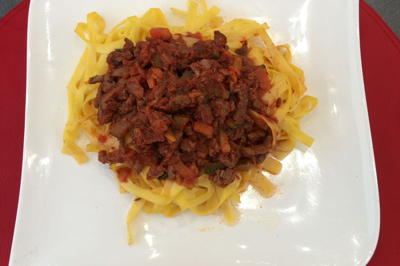 Tagliatelles à la Bolognaise