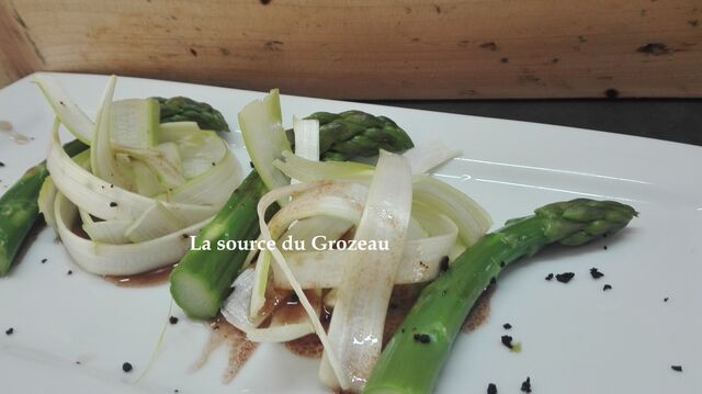 Menu Pâques 2019 - Déclinaison d'asperges