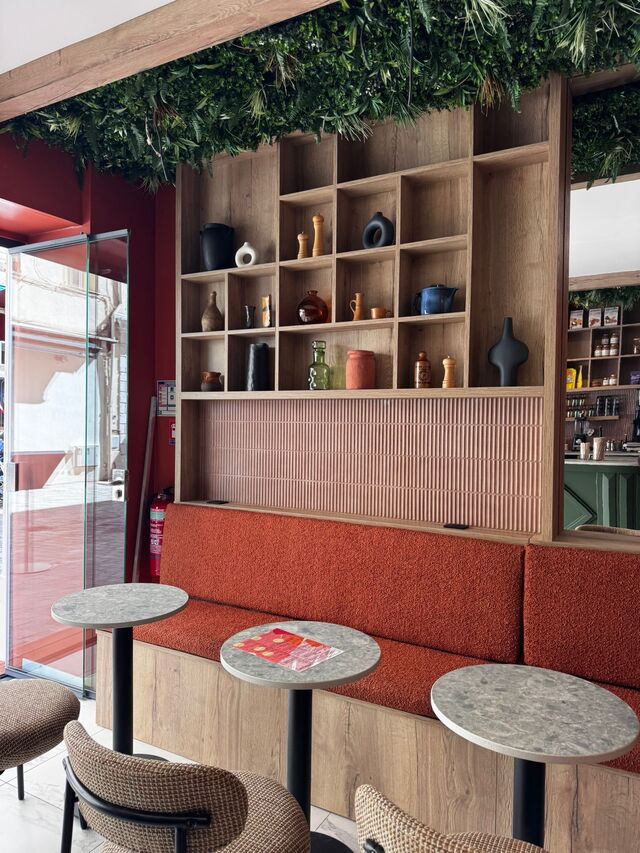 Inside our cozy Cannes location