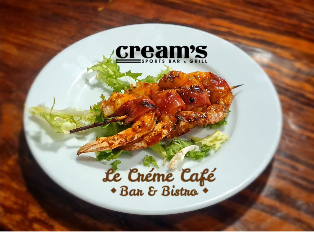 BACON WRAPPED BOURBON PRAWNS