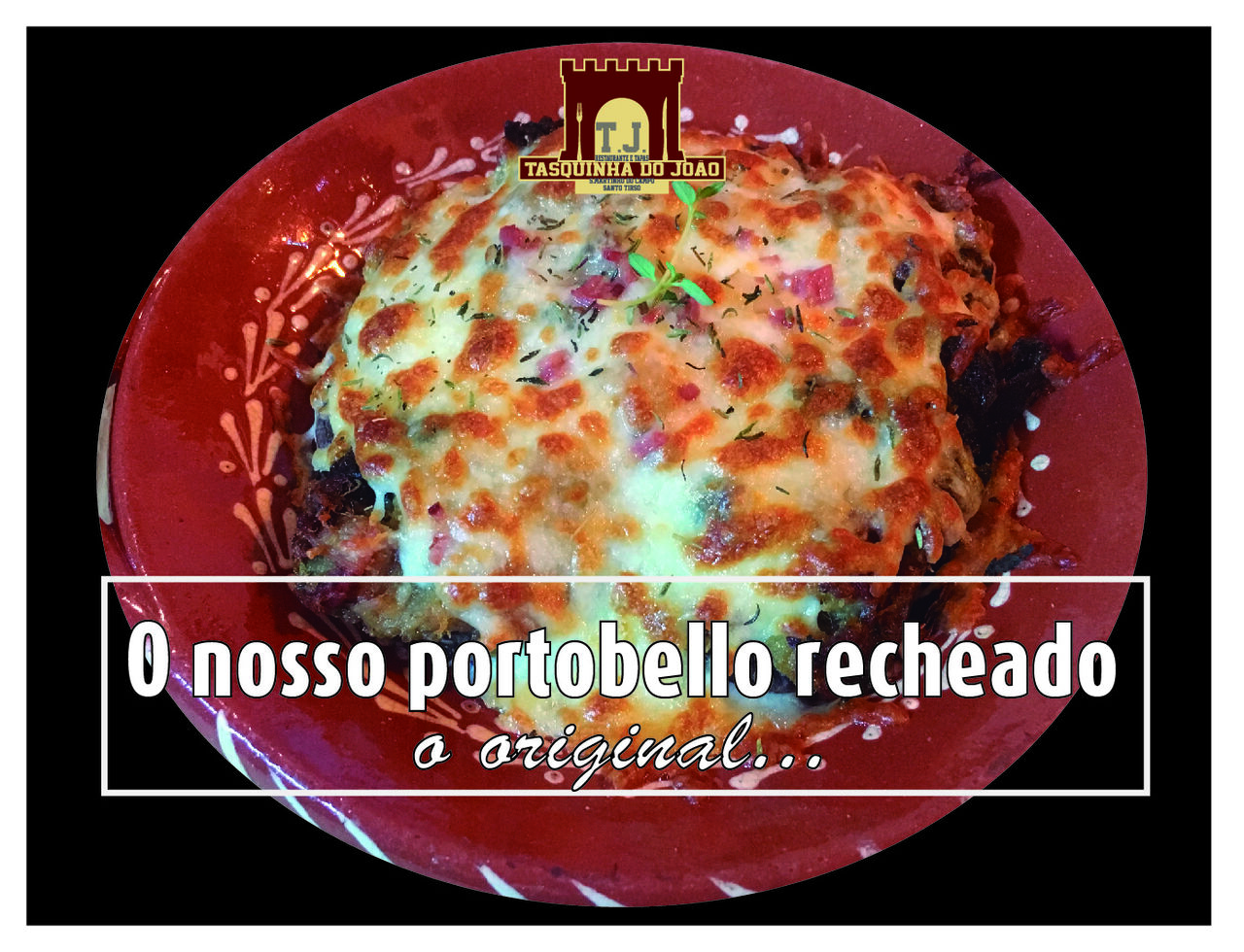 Cogumelo Portobello recheado