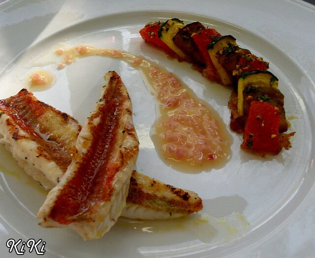 Filet de rouget grillé 