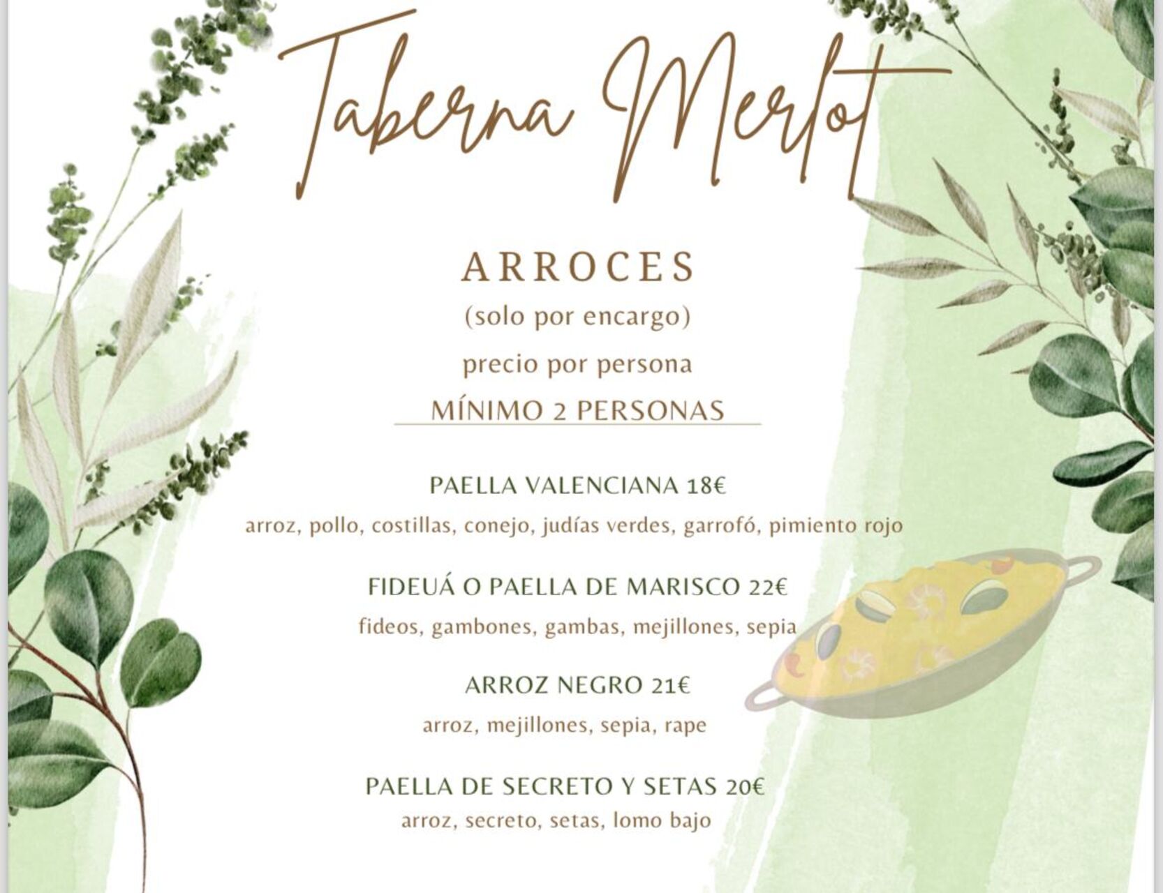🥘 NUESTRAS PAELLAS