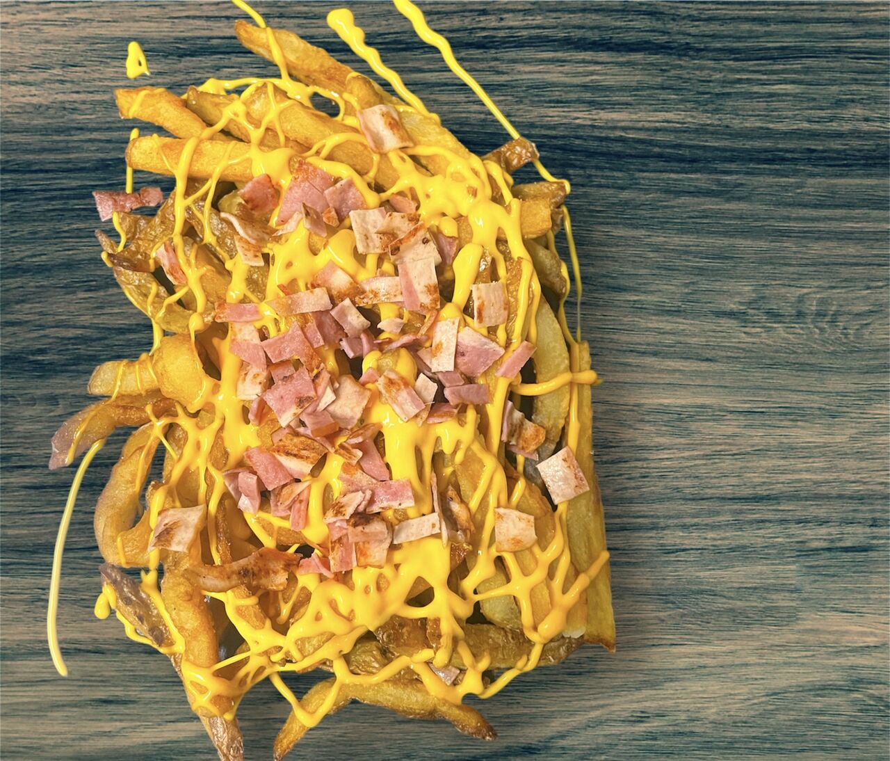 Frite maison cheddar bacon 