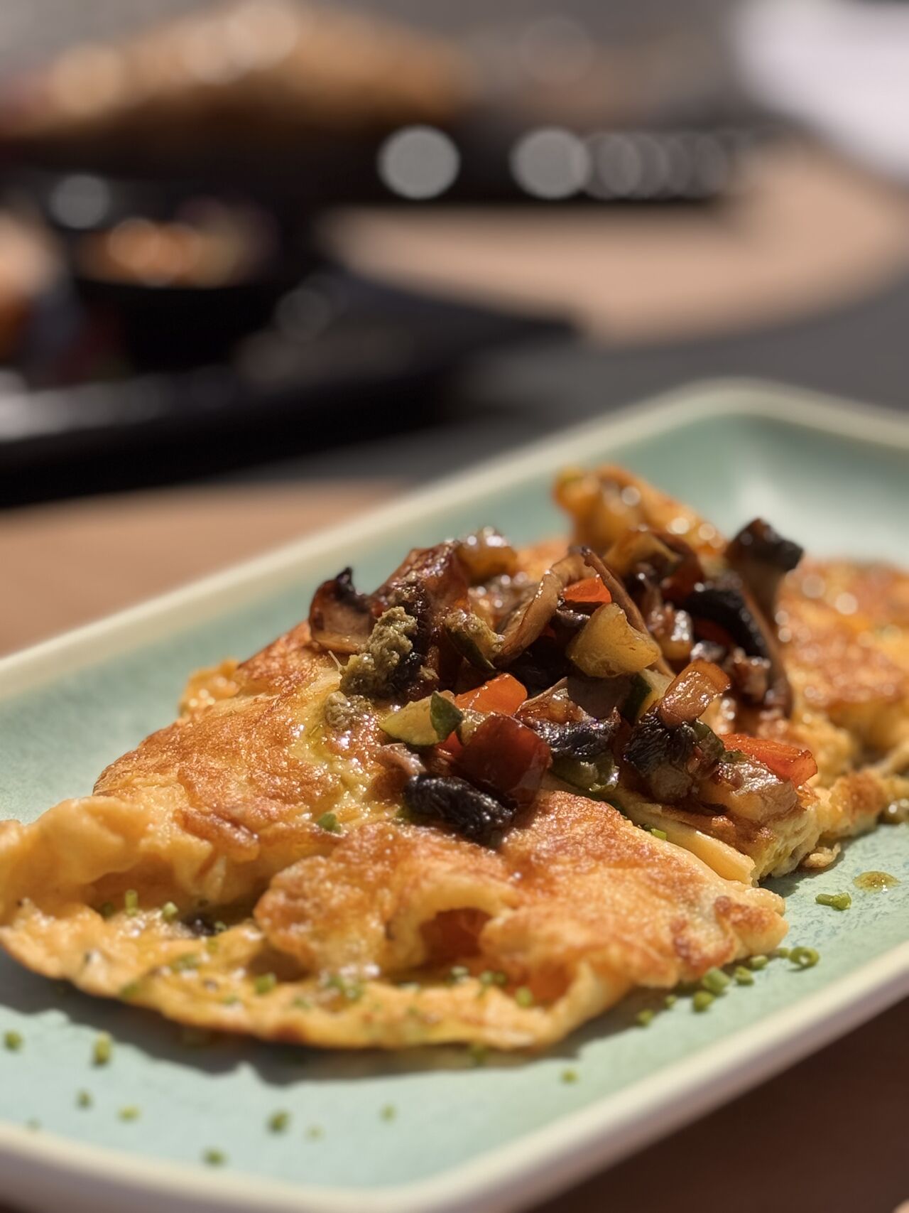 Omelette con vegetales