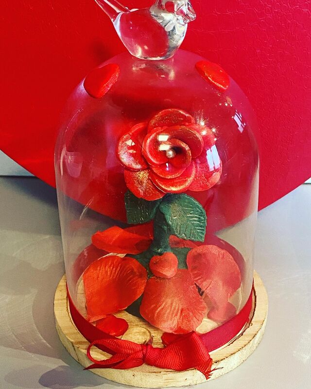 rose en pate à sucre